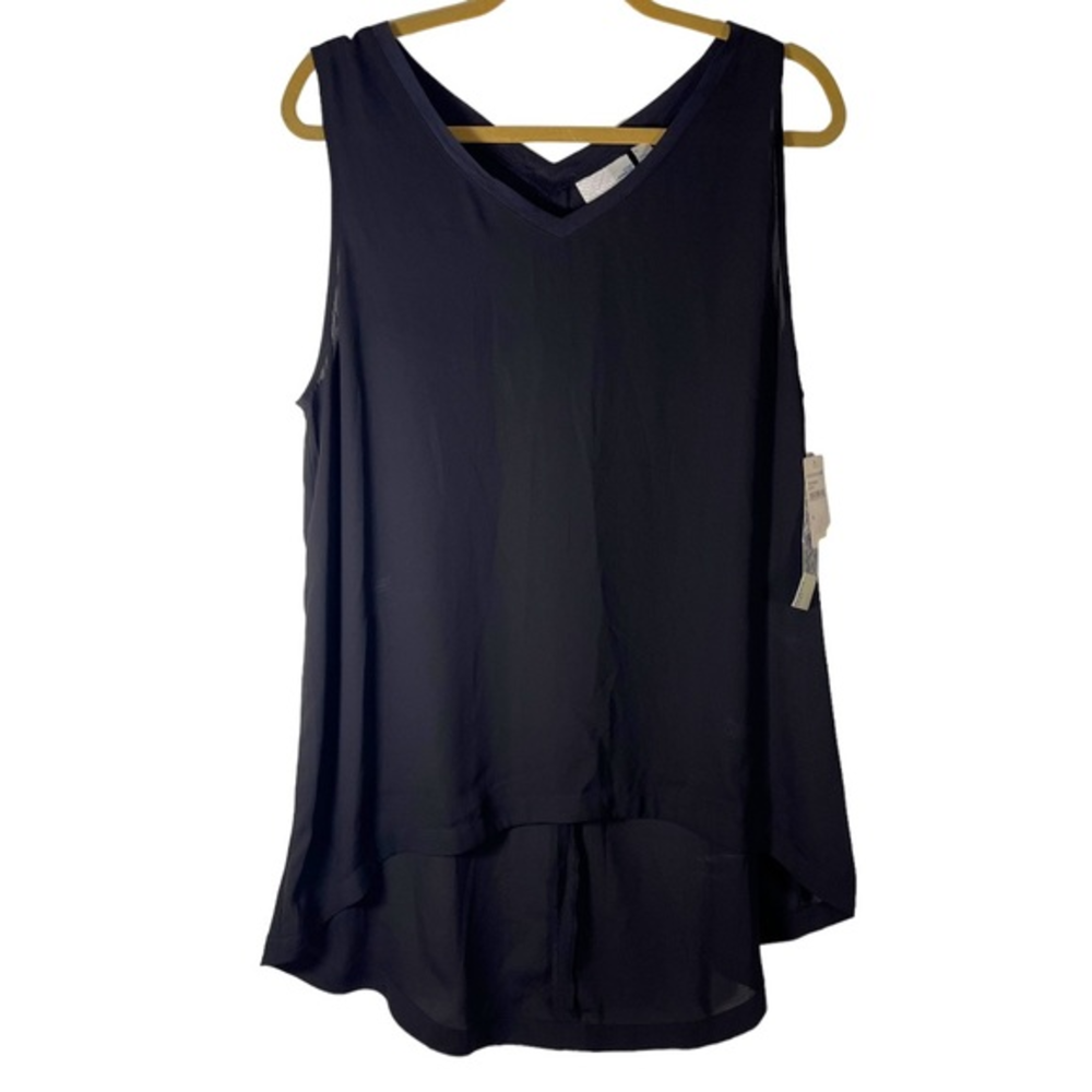 14th & Union NWT Black Long Tank‎ Top